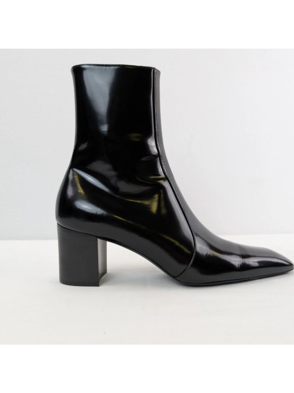 Saint Laurent Paris Saint Laurent Leather Boots (Vitello Marilyn) Size 40